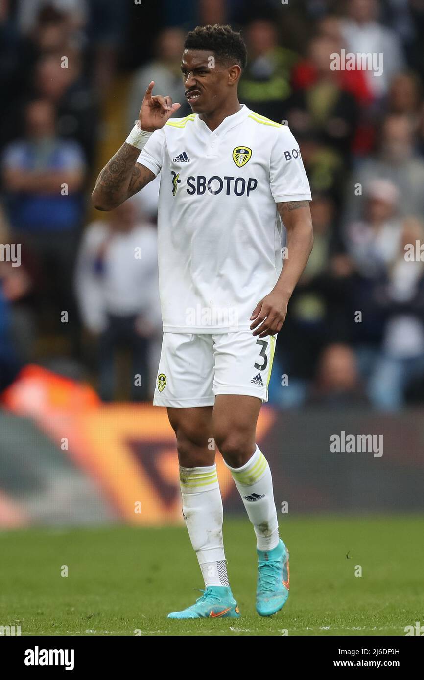 Junior Firpo #3 of Leeds United during the game  in Leeds, United Kingdom on 4/30/2022. (Photo by James Heaton/News Images/Sipa USA) Stock Photo