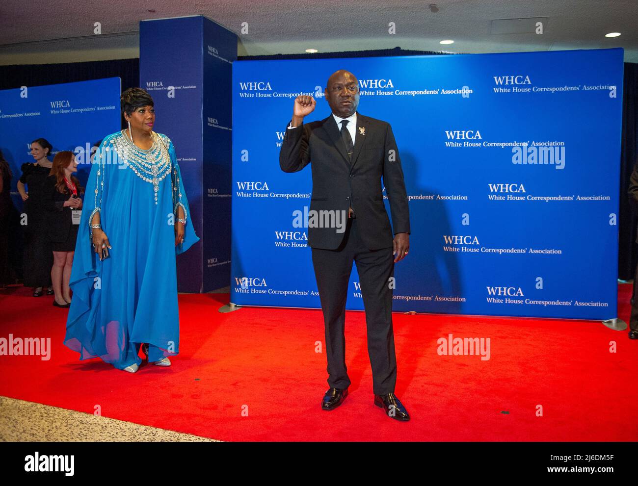 Benjamin Crump arrives for the 2022 White House Correspondents