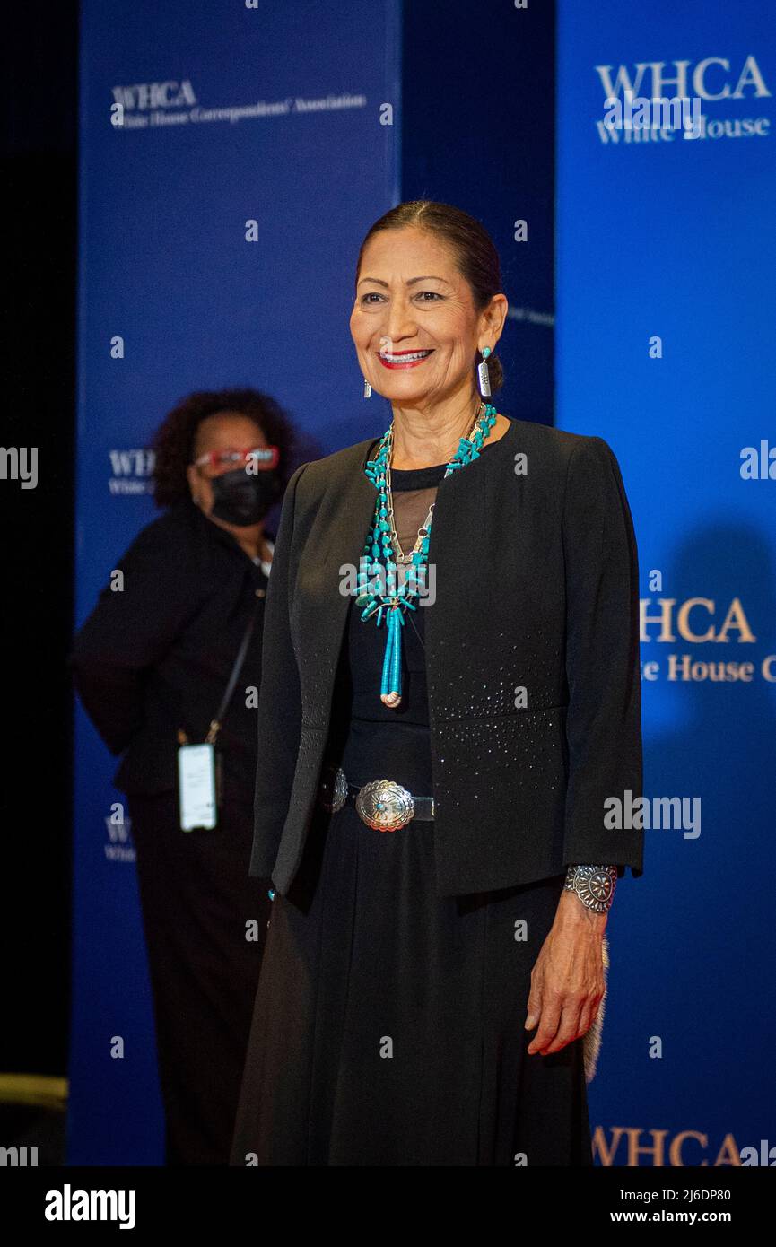 United States Secretary of the Interior Debra Haaland arrives for the