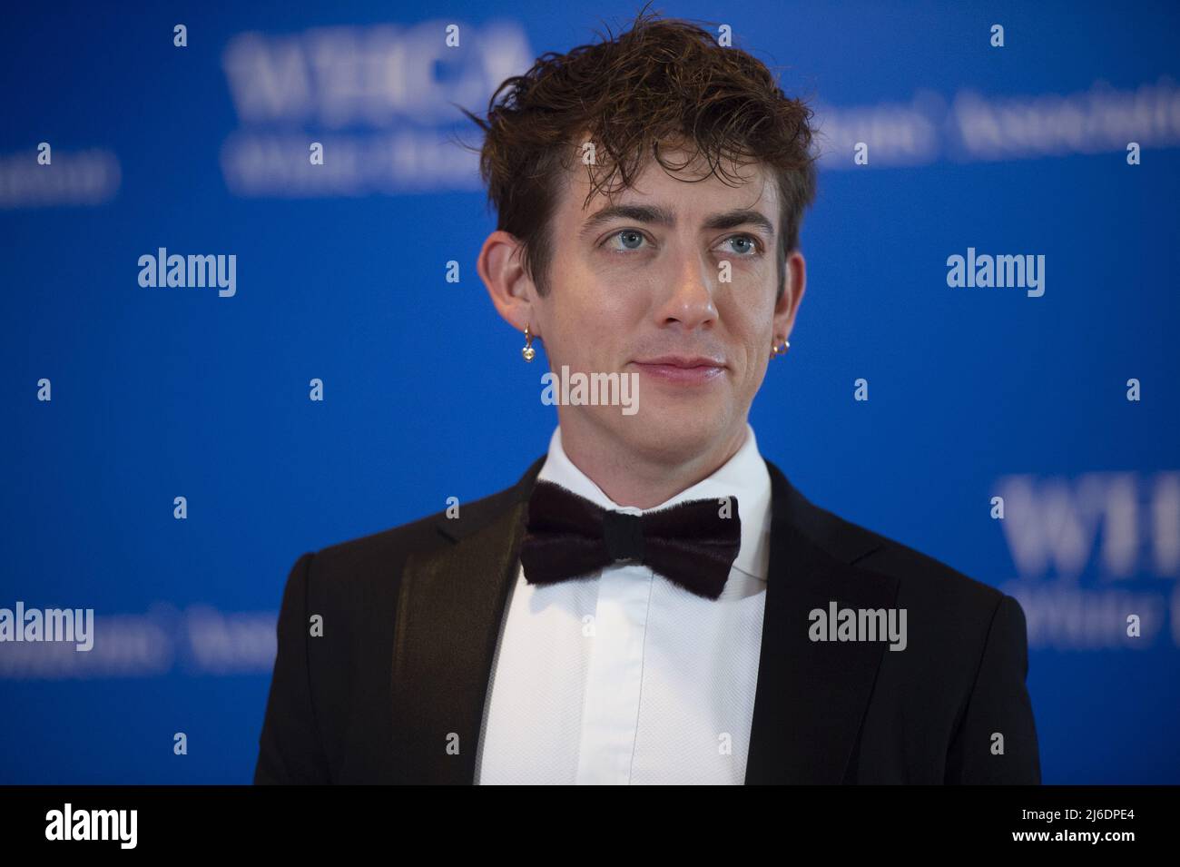 Actor Kevin McHale arrives at the 2022 White House Correspondents' Association Dinner at the Washington Hilton in Washington, DC on Saturday, April 30, 2022. The dinner is back this year for the first time since 2019. Photo by Bonnie Cash/UPI.... . Stock Photo