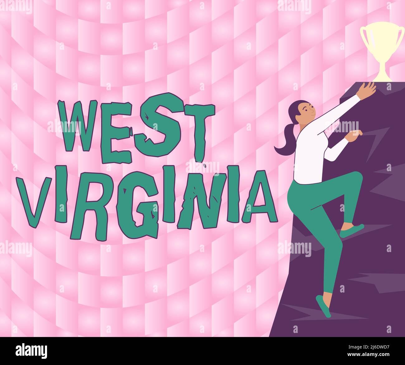 Text showing inspiration West Virginia. Business approach United States