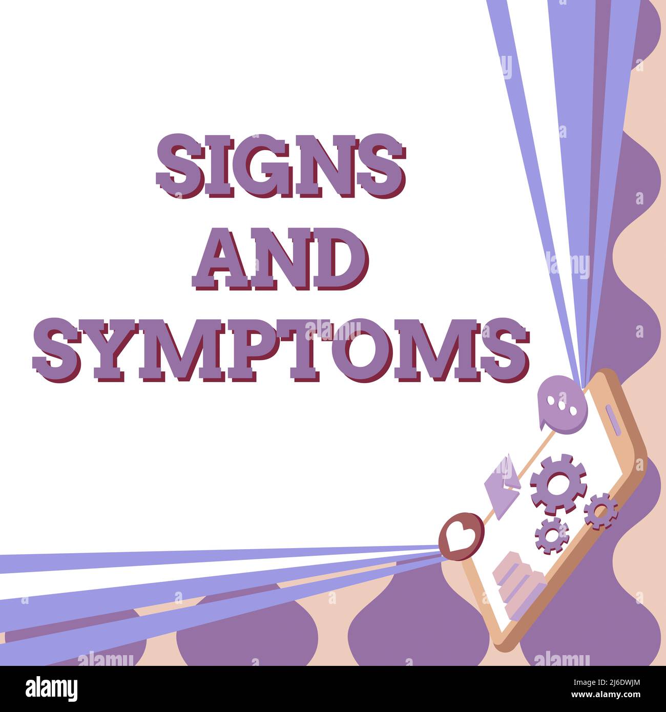 Text sign showing Signs And Symptoms. Business concept any subjective ...