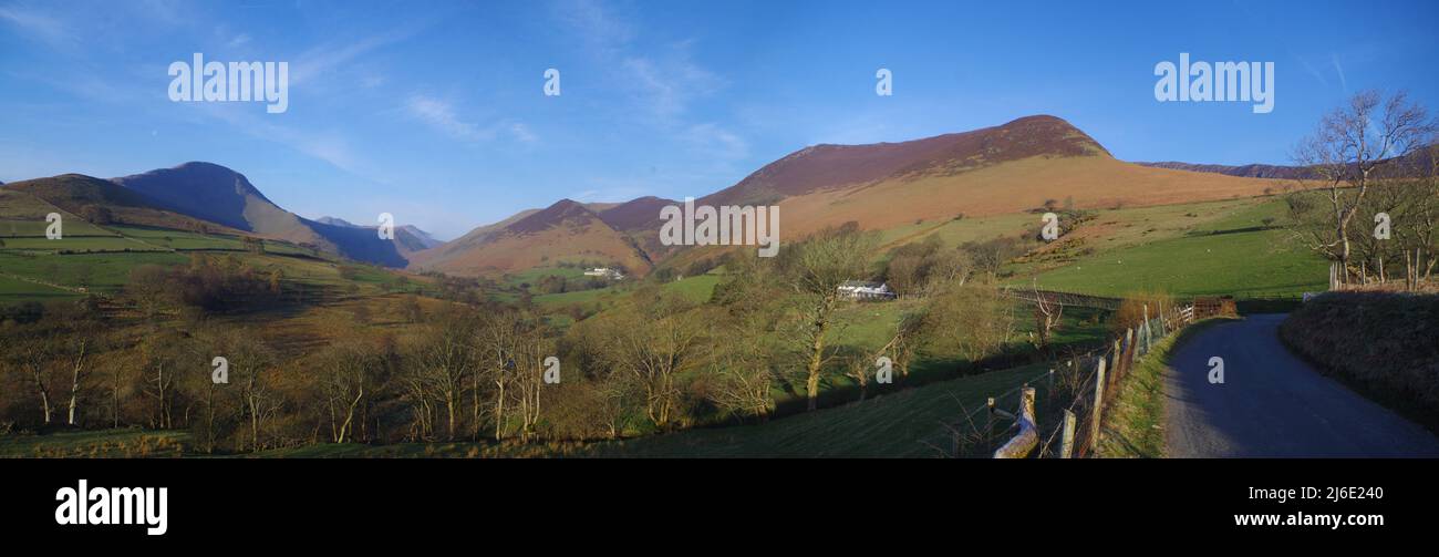 Taking the backroads, Lake District National Park, Cumbria, UK Stock Photo