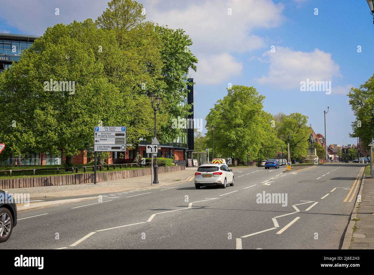 Grosvenor Road Chester Stock Photo Alamy