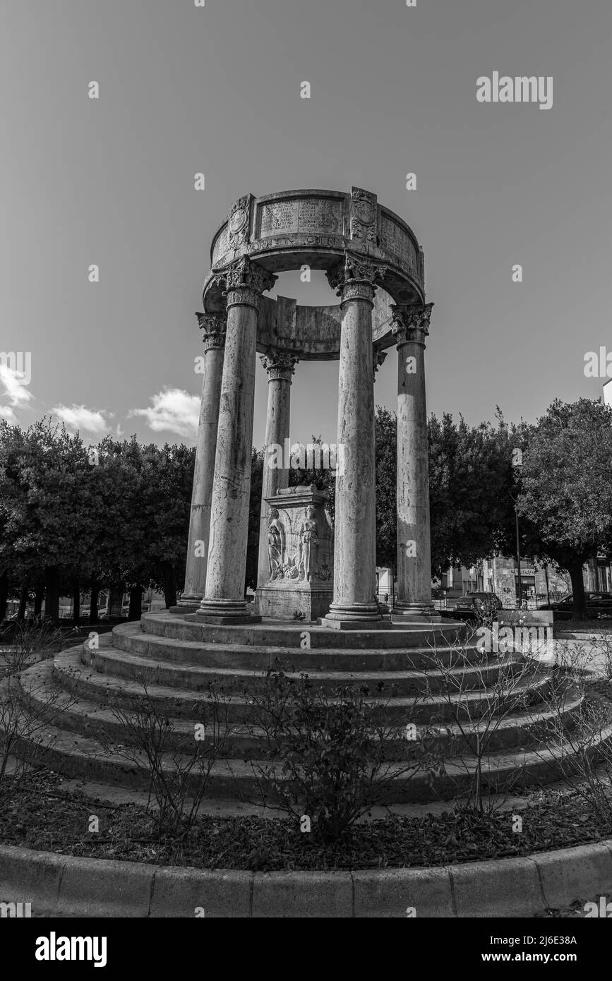 Isernia, Molise. Monument to the fallen of the First World War Stock Photo