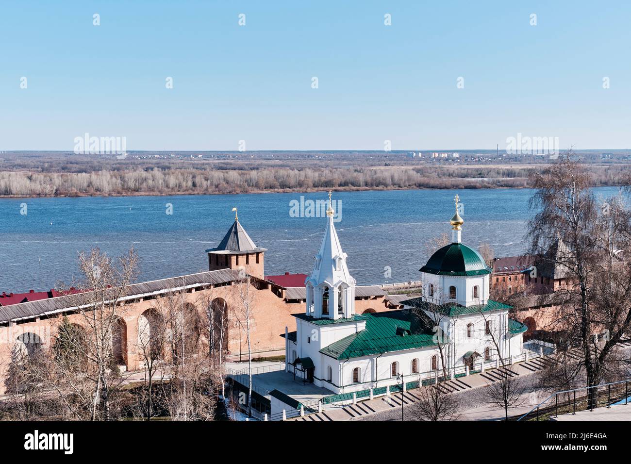 Church of recreated Simeon Stylite on territory of Nizhny Novgorod ...