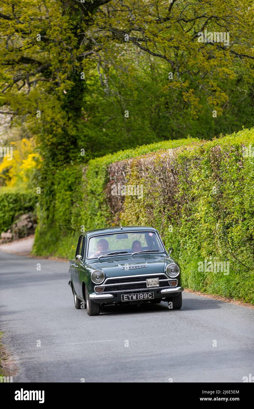 Ford Cortina. taking part in the classic cars springtime Rotary Club ...