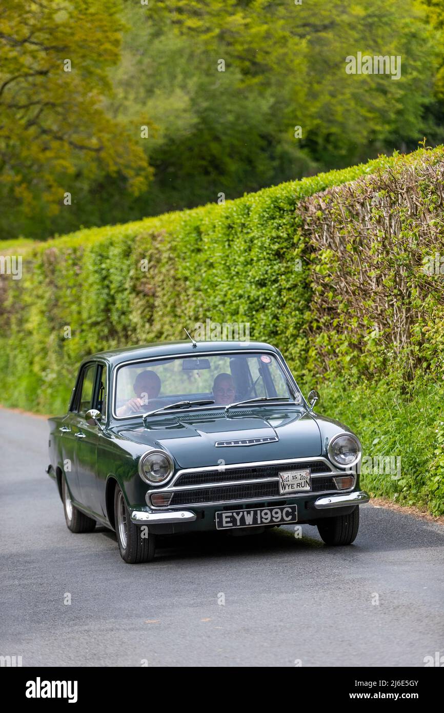 Ford Cortina. taking part in the classic cars springtime Rotary Club ...