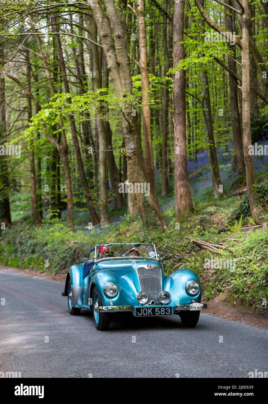 1949 Lea Francis 14 Sport taking part in the classic cars springtime ...