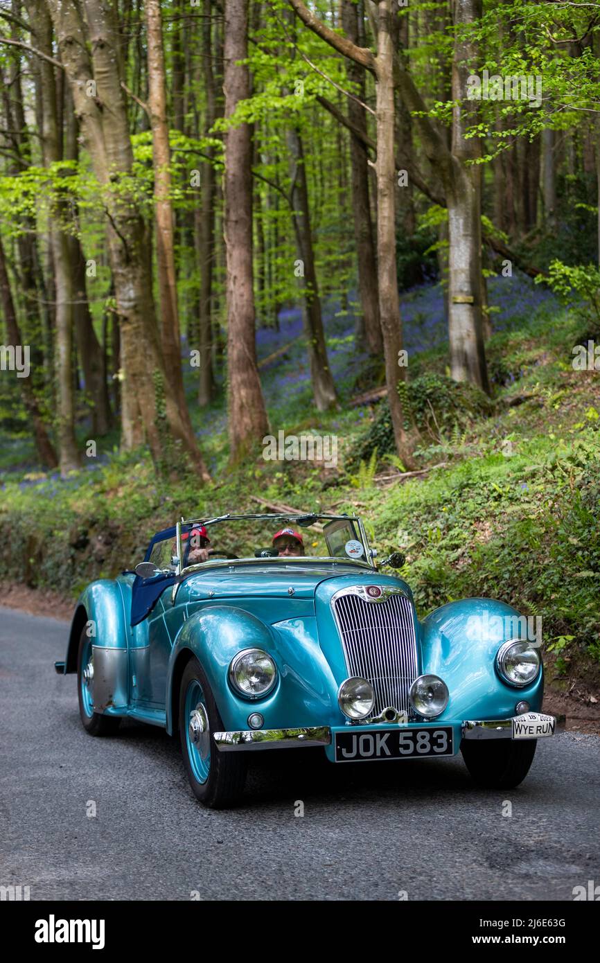 1949 Lea Francis 14 Sport taking part in the classic cars springtime ...