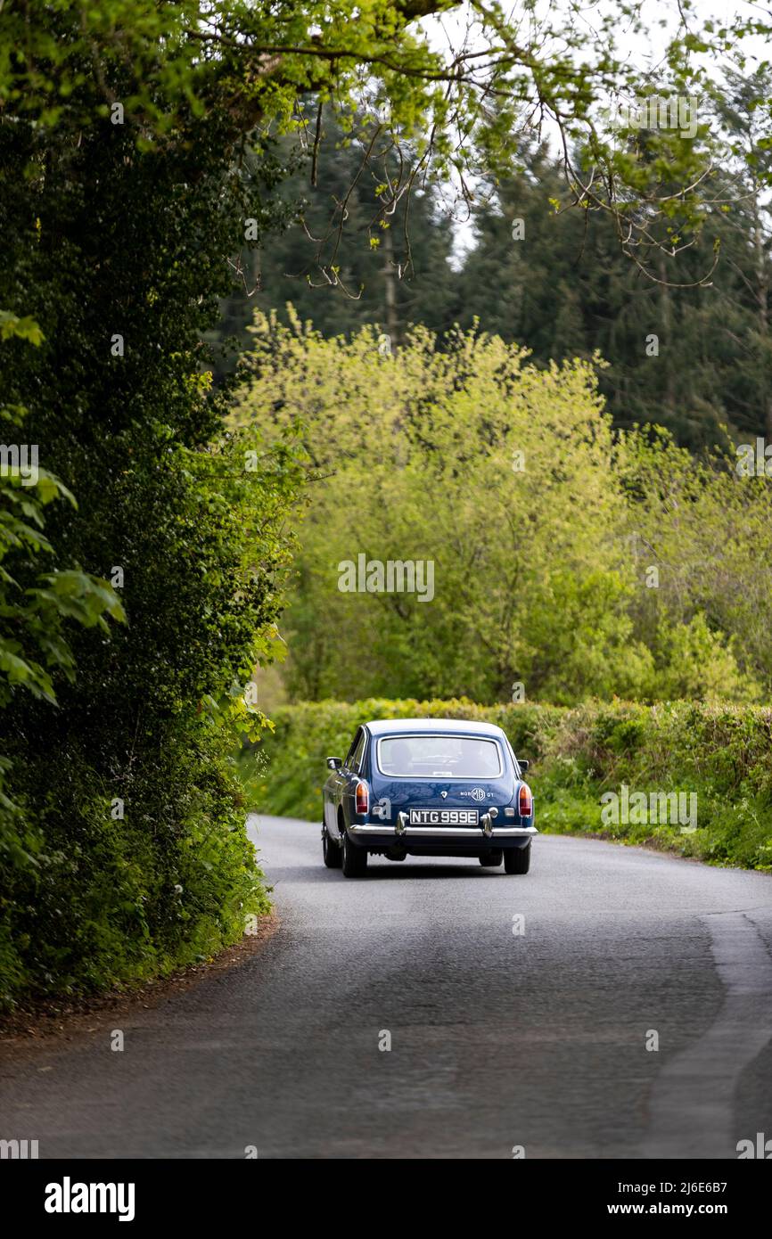 MGB hard top taking part in the classic cars springtime Rotary Club ...
