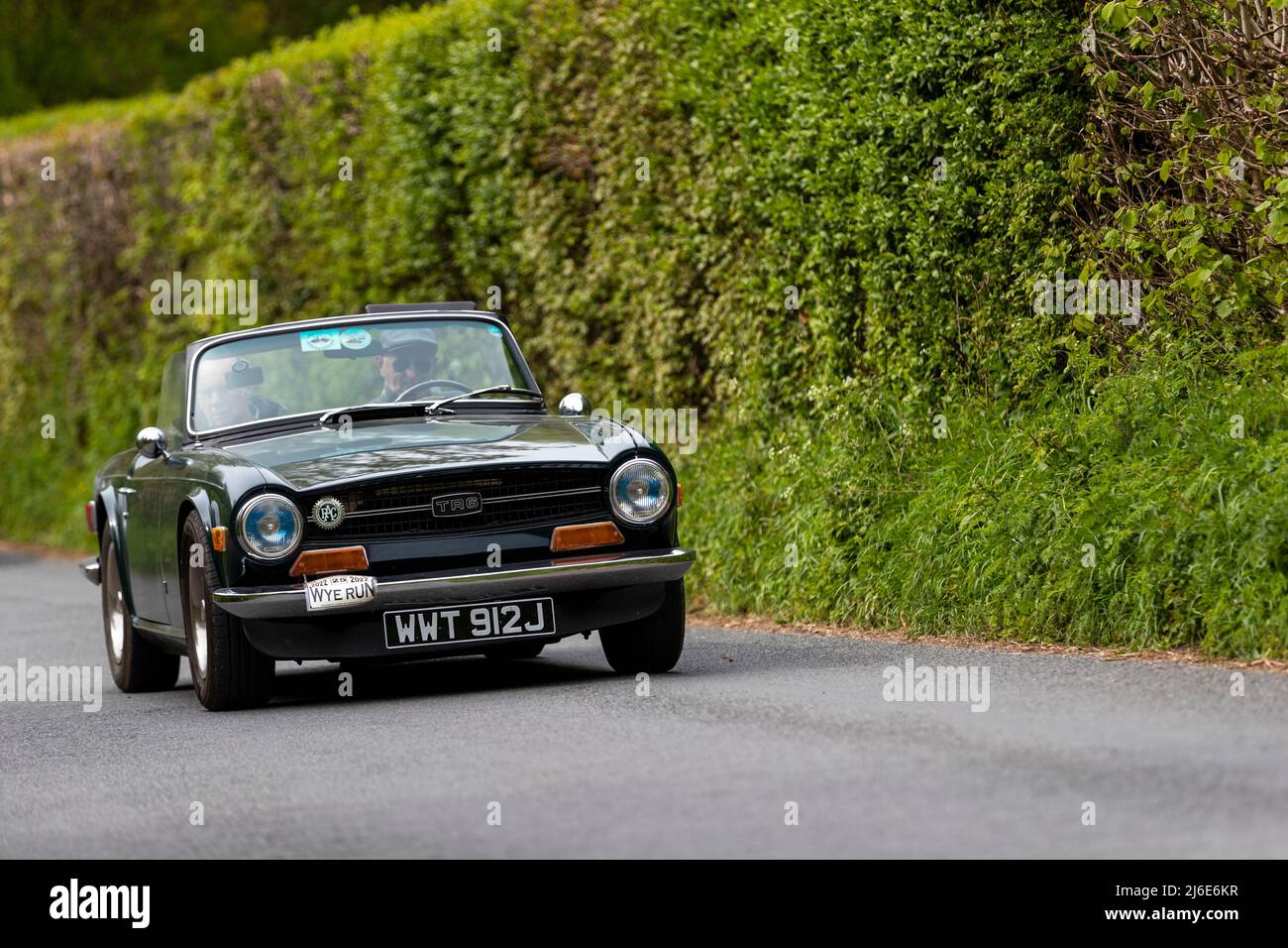 Triumph TR6 taking part in the classic cars springtime Rotary Club ...