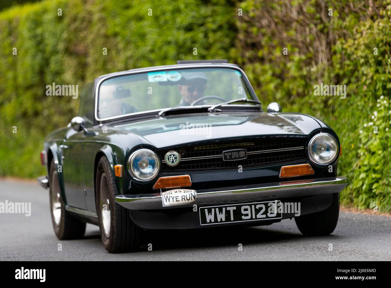 Triumph TR6 taking part in the classic cars springtime Rotary Club ...