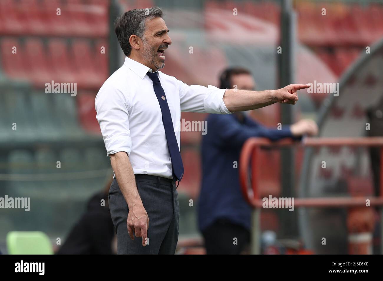 Stadio Giovanni Zini, Cremona, Italy, April 30, 2022, Fabio Pecchia (U ...