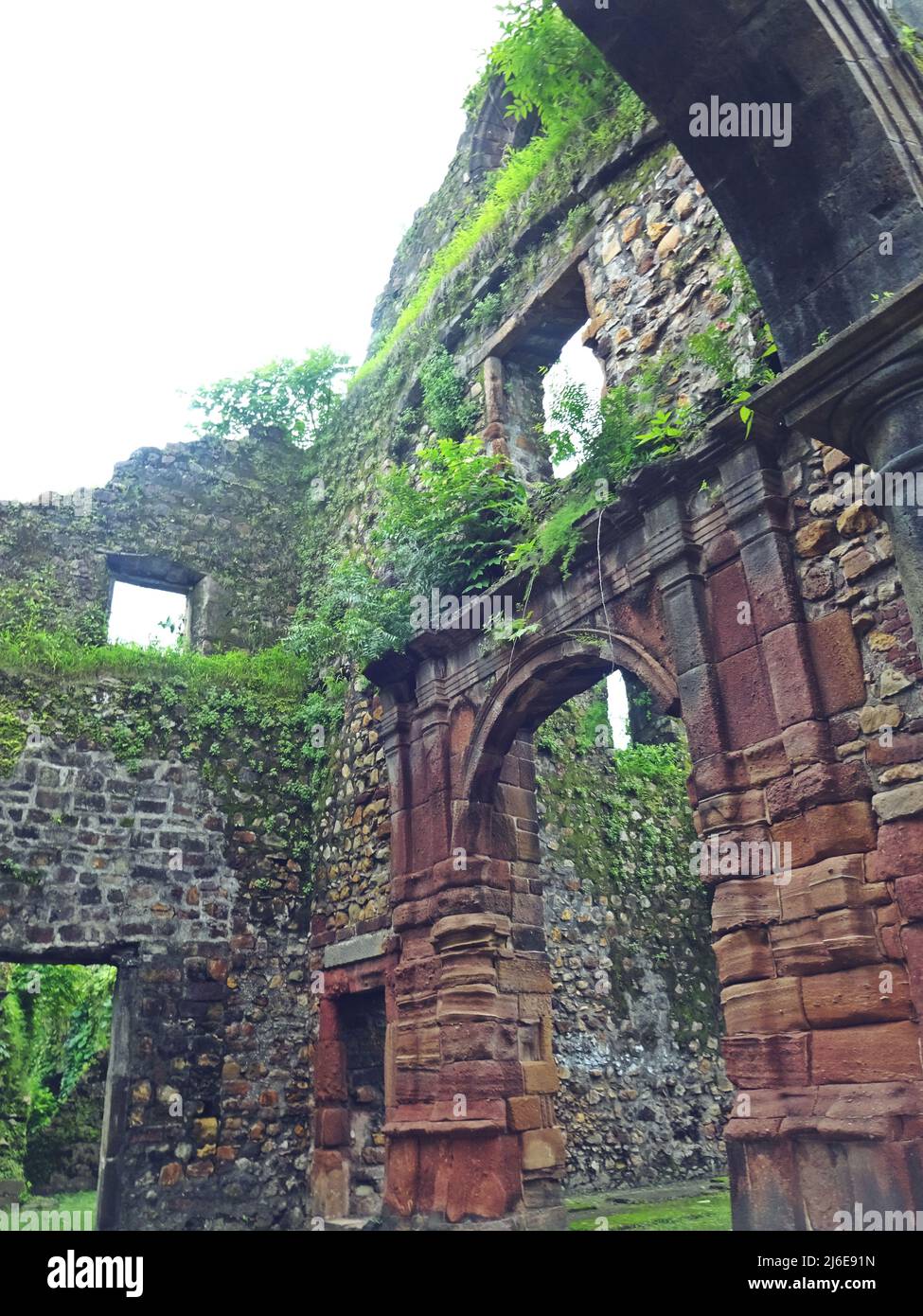 ruin of vasai fort, maharashtra, india Stock Photo