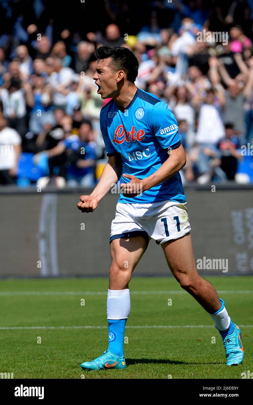 Hirving lozano of ssc napoli scores hires stock photography and images