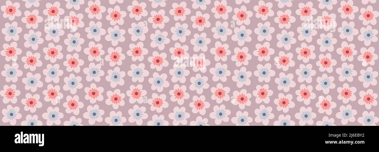 Flower pastel pattern Stock Vector
