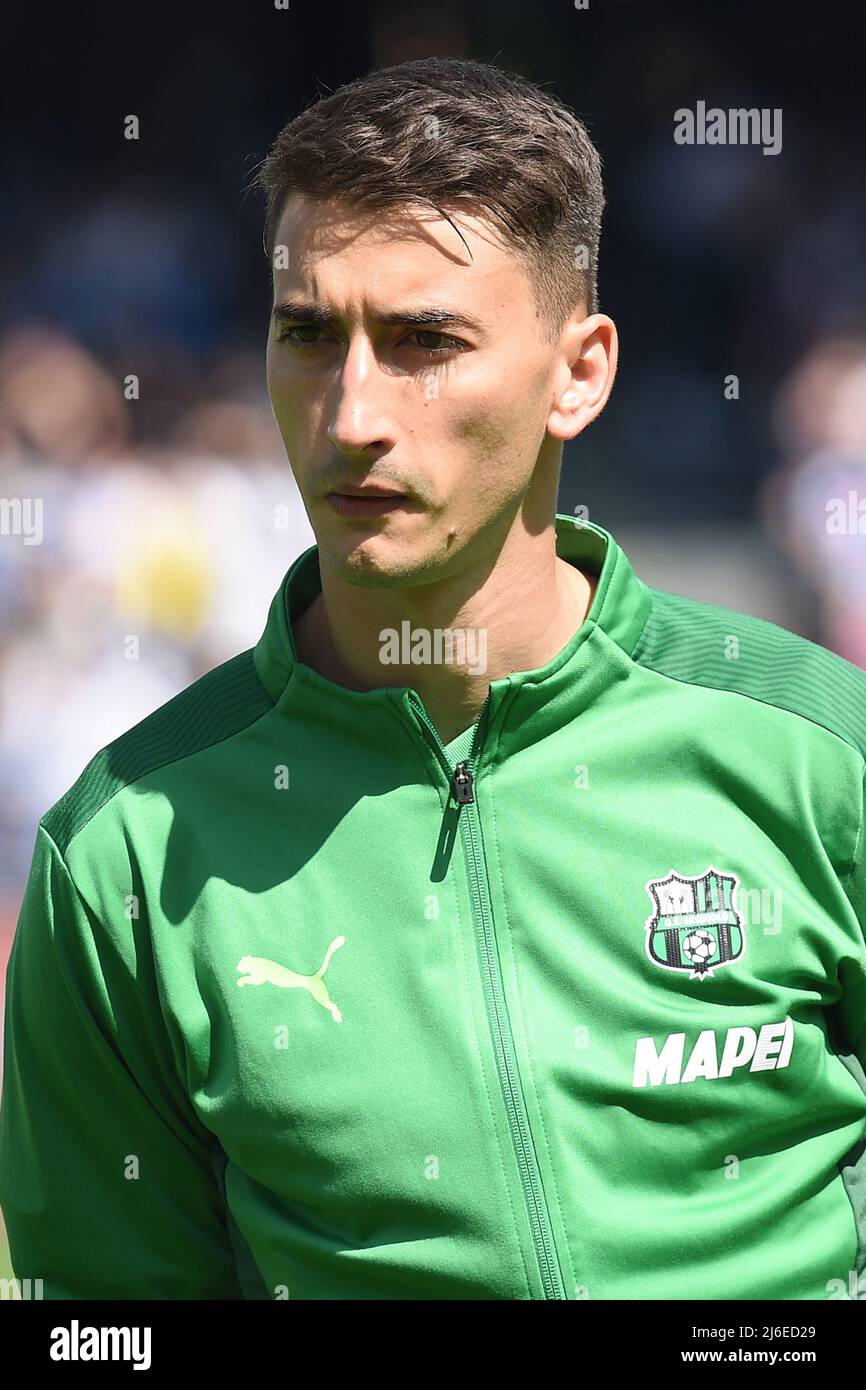 Naples, Italy. 30 Apr, 2022. Filip Djuricic of US Sassuolo during the Serie A match between SSC Napoli and US Sassuolo Calcio  Credit:Franco Romano/Alamy Live News Stock Photo