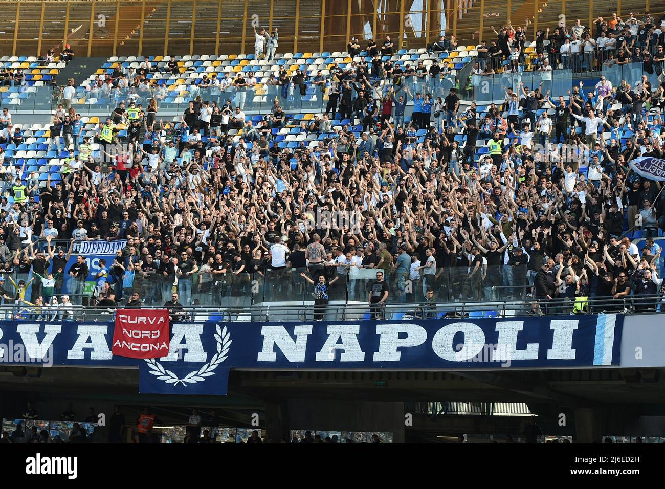 Naples, Italy. 30 Apr, 2022. SSC Napoli Supporters during the Serie A match  between SSC Napoli and US Sassuolo Calcio Credit:Franco Romano/Alamy Live  News Stock Photo - Alamy