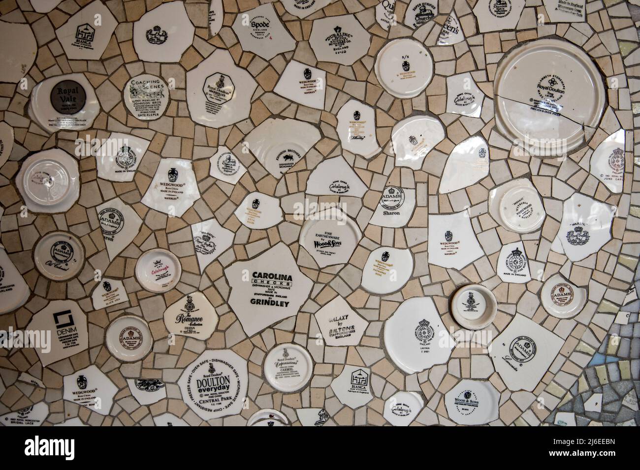 In the foyer of The Potteries Museum & Art Gallery in Hanley, Stokeon