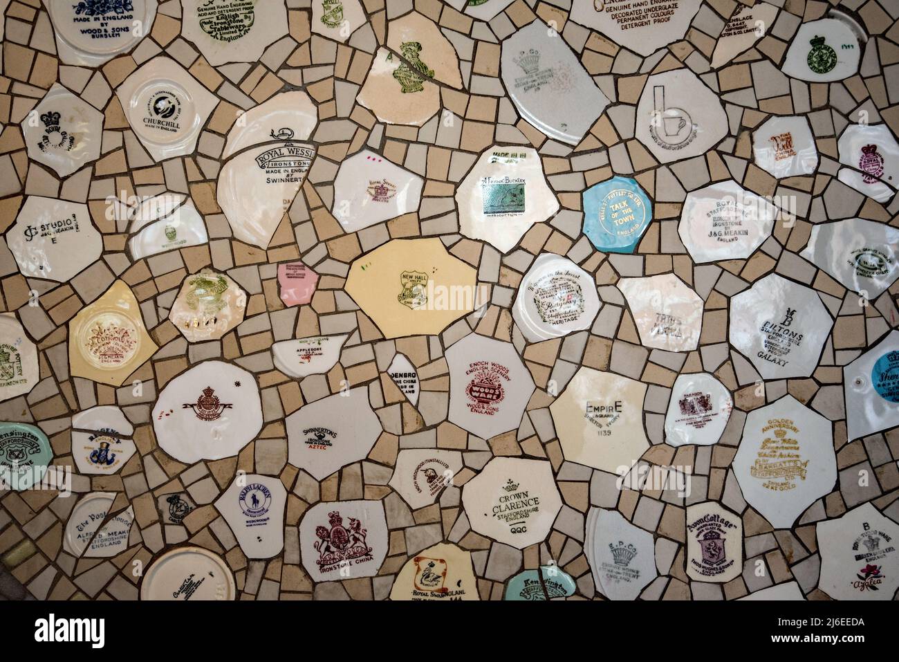 In the foyer of The Potteries Museum & Art Gallery in Hanley, Stokeon