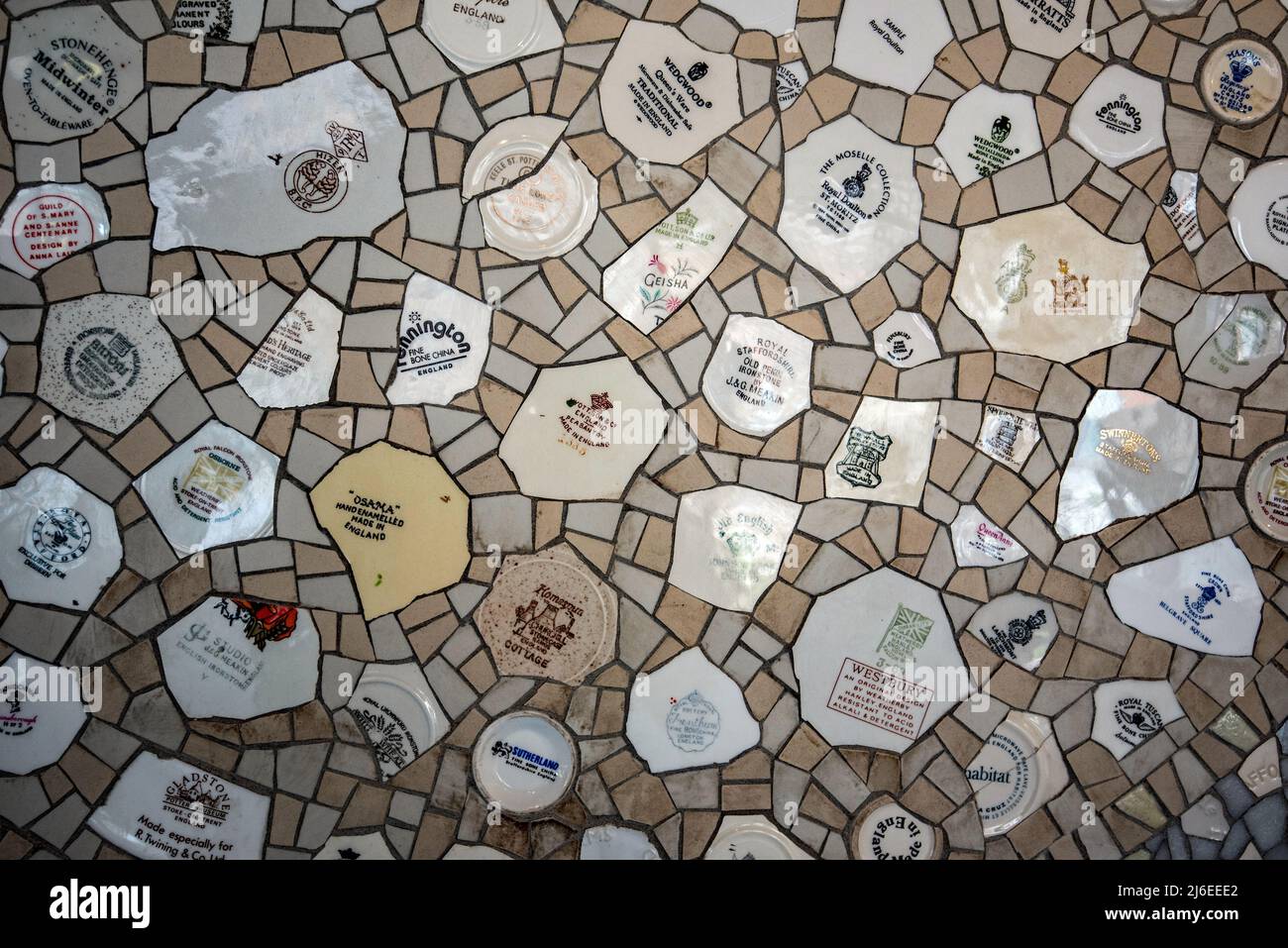 In the foyer of The Potteries Museum & Art Gallery in Hanley, Stokeon