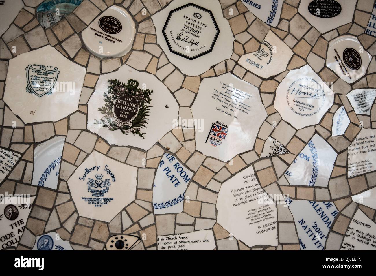 In the foyer of The Potteries Museum & Art Gallery in Hanley, Stokeon