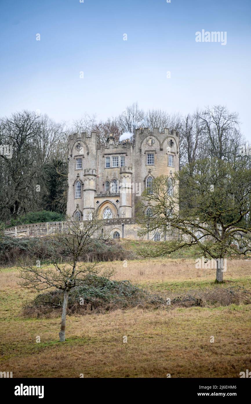 Midford Castle near Bath, Somerset. Stock Photo