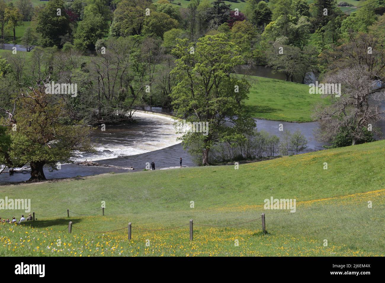 Horseshoe Falls , Llangollen Wales Stock Photo Alamy