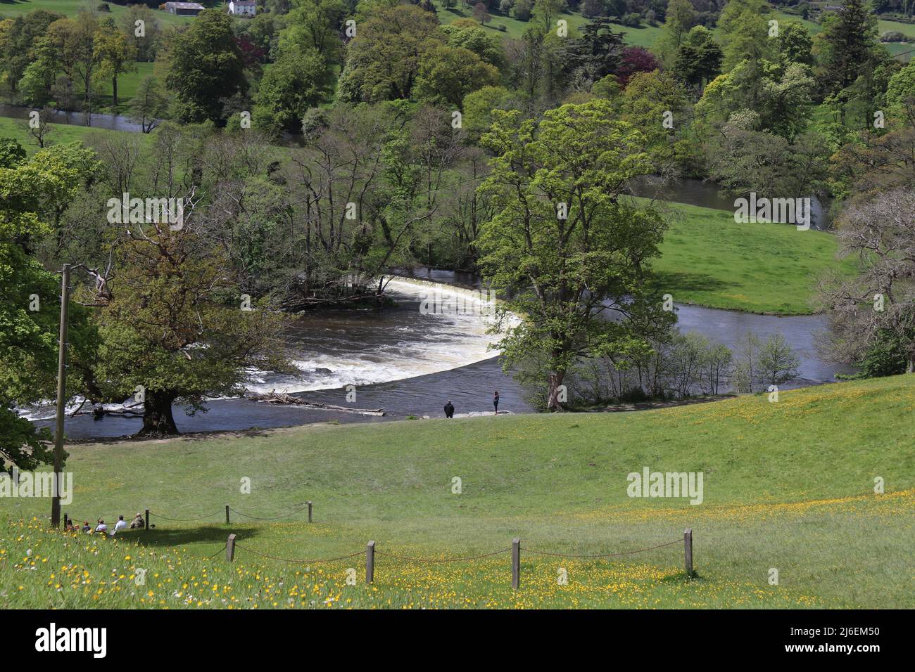 Horseshoe Falls , Llangollen Wales Stock Photo Alamy