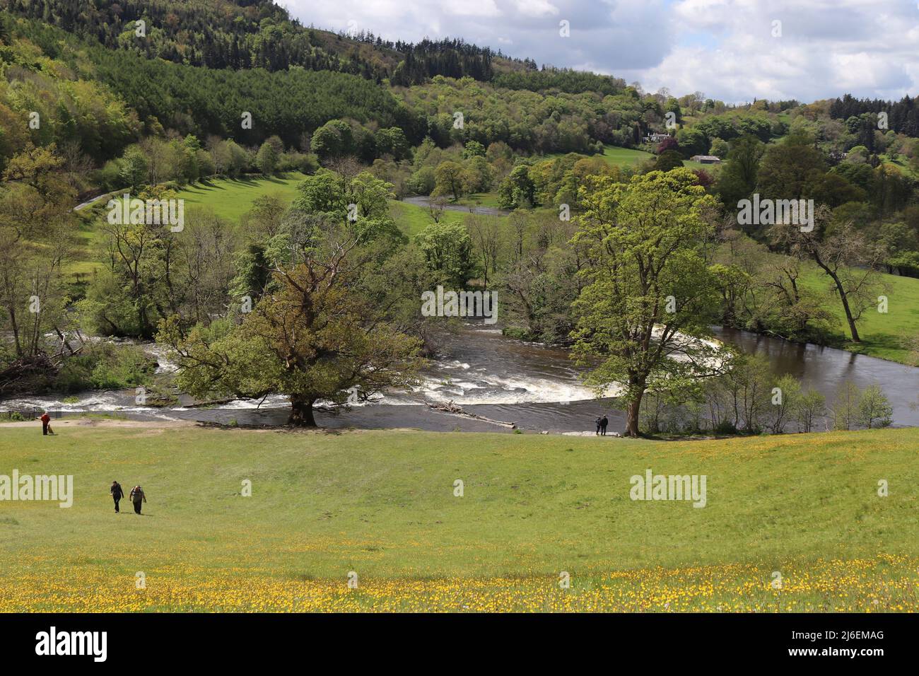 Horseshoe Falls , Llangollen Wales Stock Photo Alamy