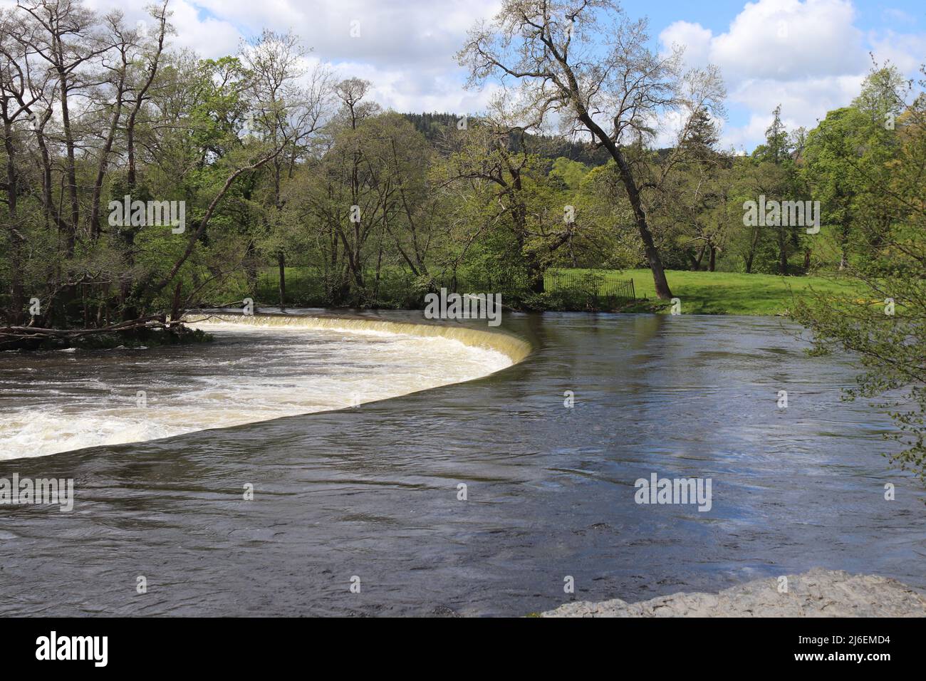 Horseshoe Falls , Llangollen Wales Stock Photo Alamy