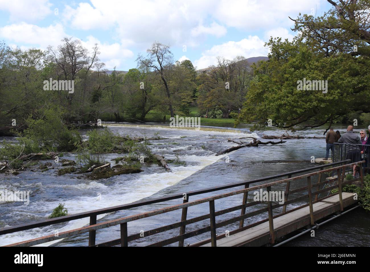 Horseshoe Falls , Llangollen Wales Stock Photo Alamy