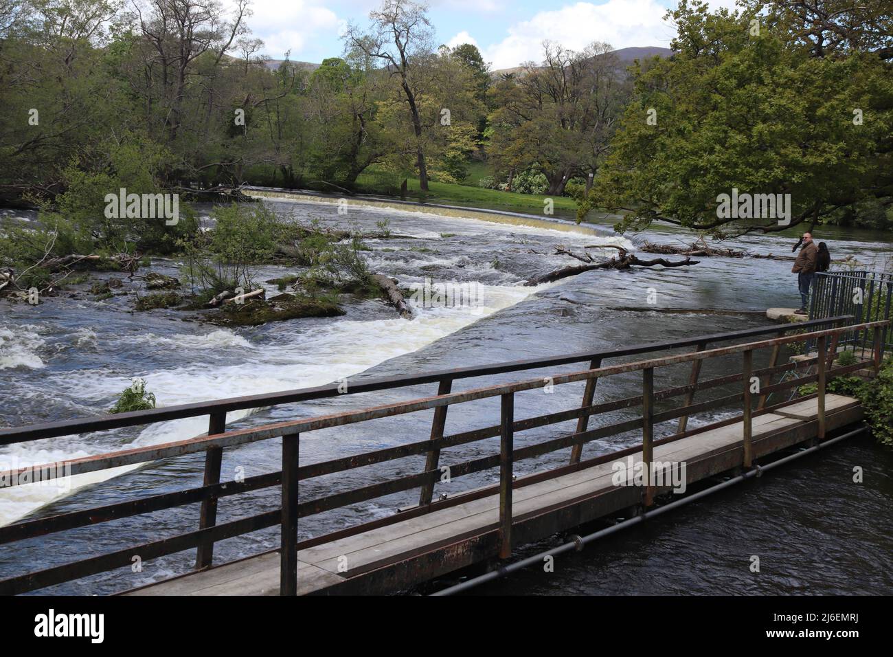 Horseshoe Falls , Llangollen Wales Stock Photo Alamy
