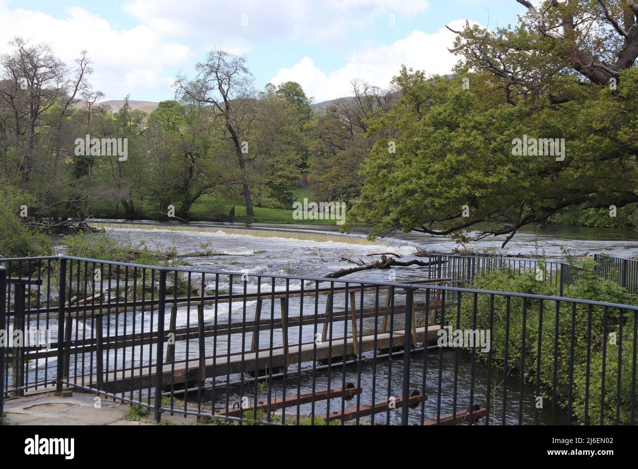 Horseshoe Falls , Llangollen Wales Stock Photo Alamy