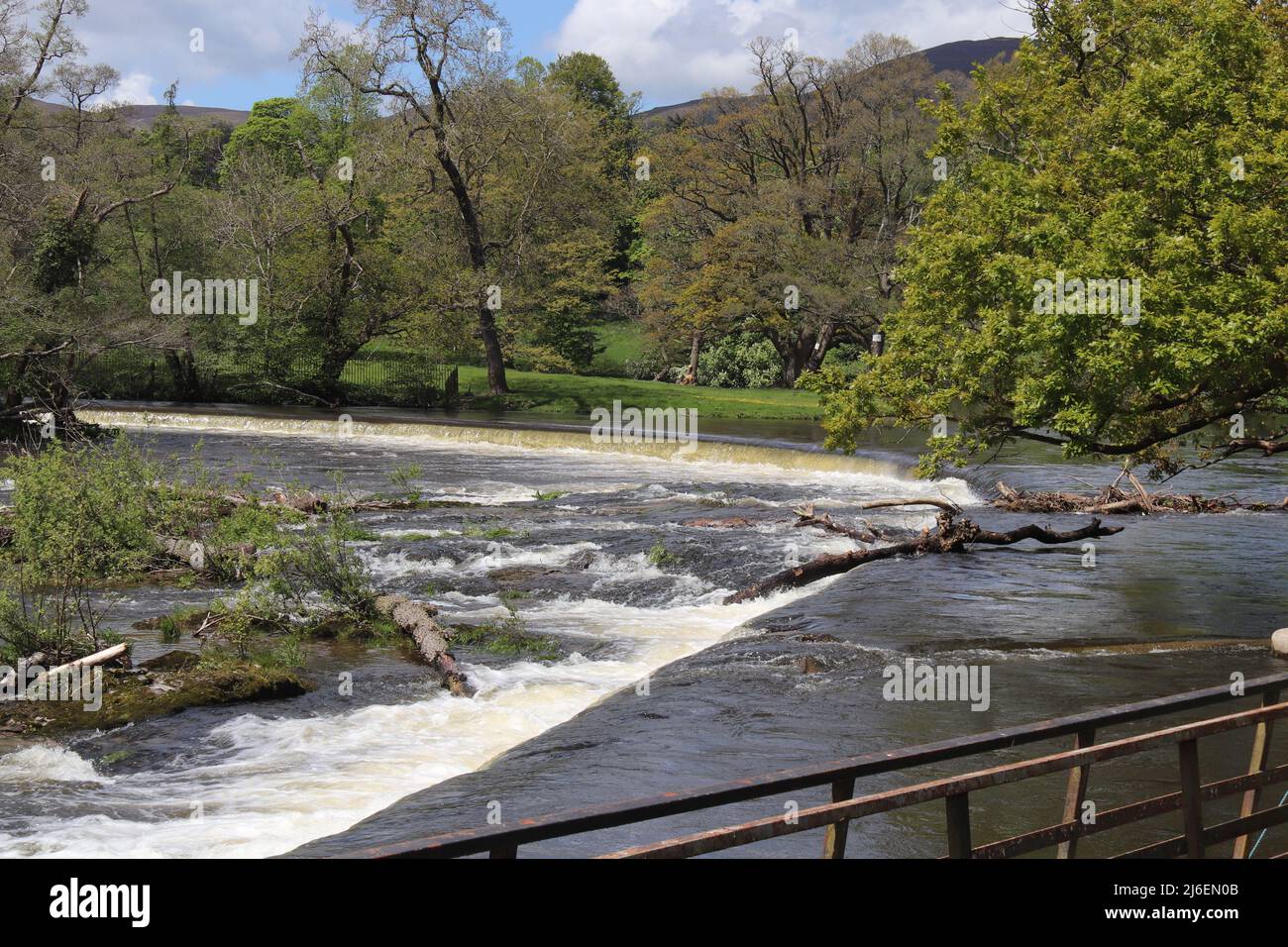 Horseshoe Falls , Llangollen Wales Stock Photo Alamy