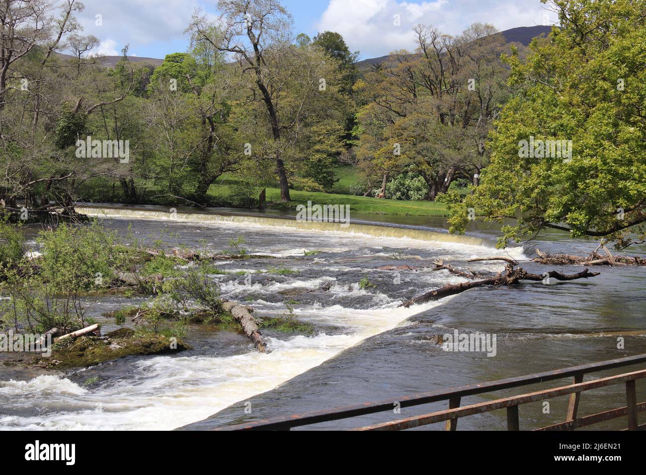 Horseshoe Falls , Llangollen Wales Stock Photo Alamy