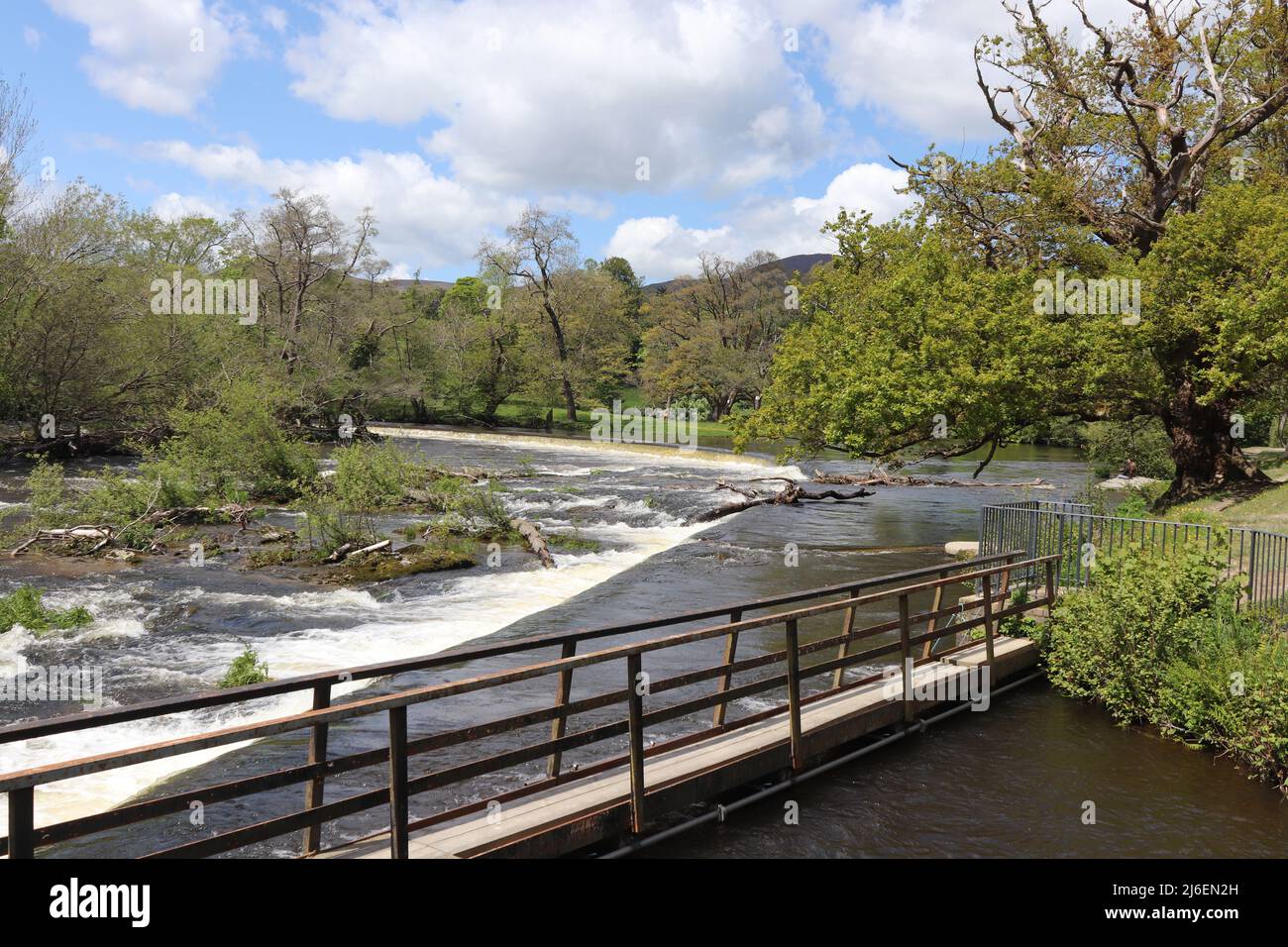 Horseshoe Falls , Llangollen Wales Stock Photo Alamy