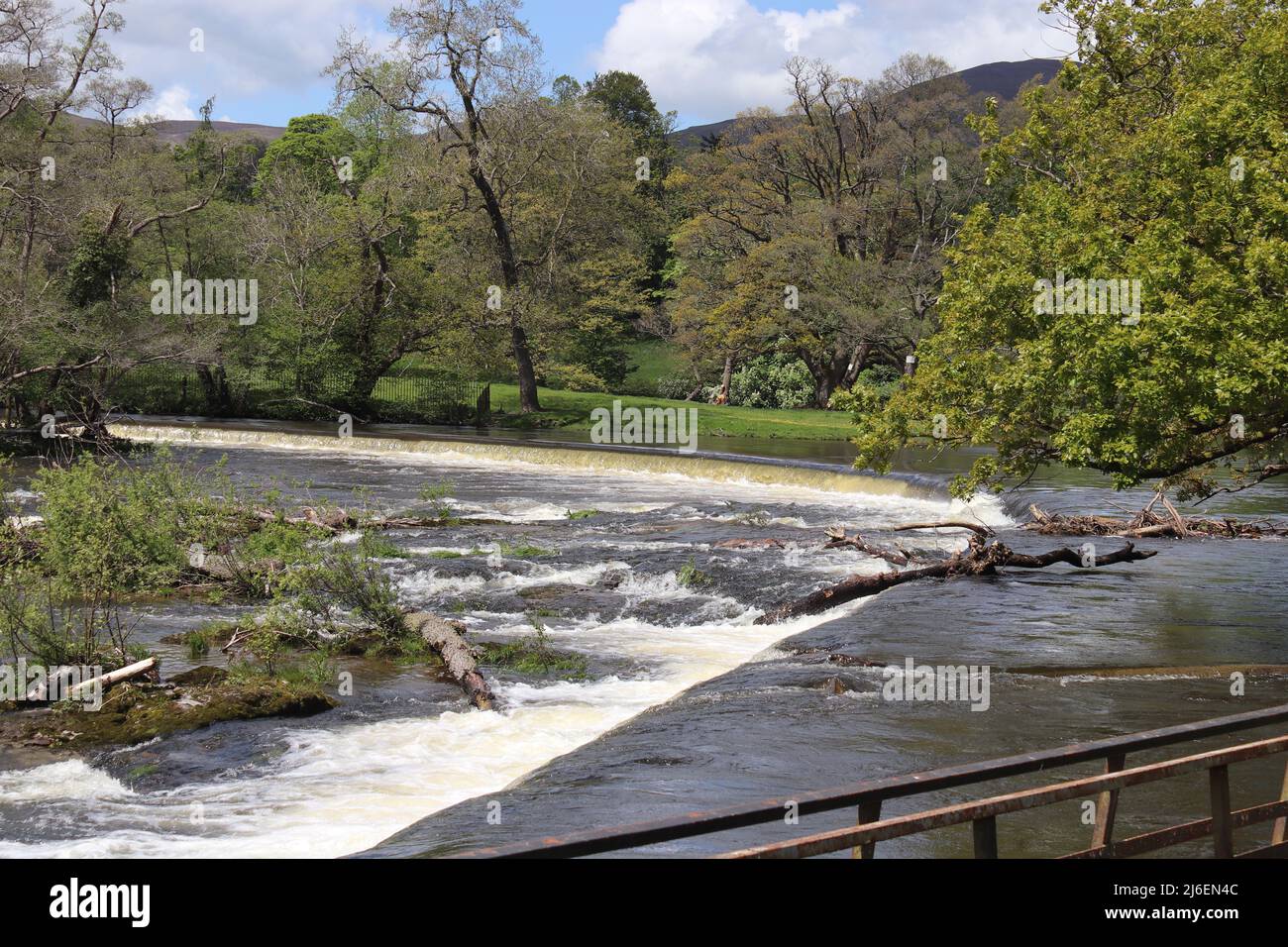 Horseshoe Falls , Llangollen Wales Stock Photo Alamy