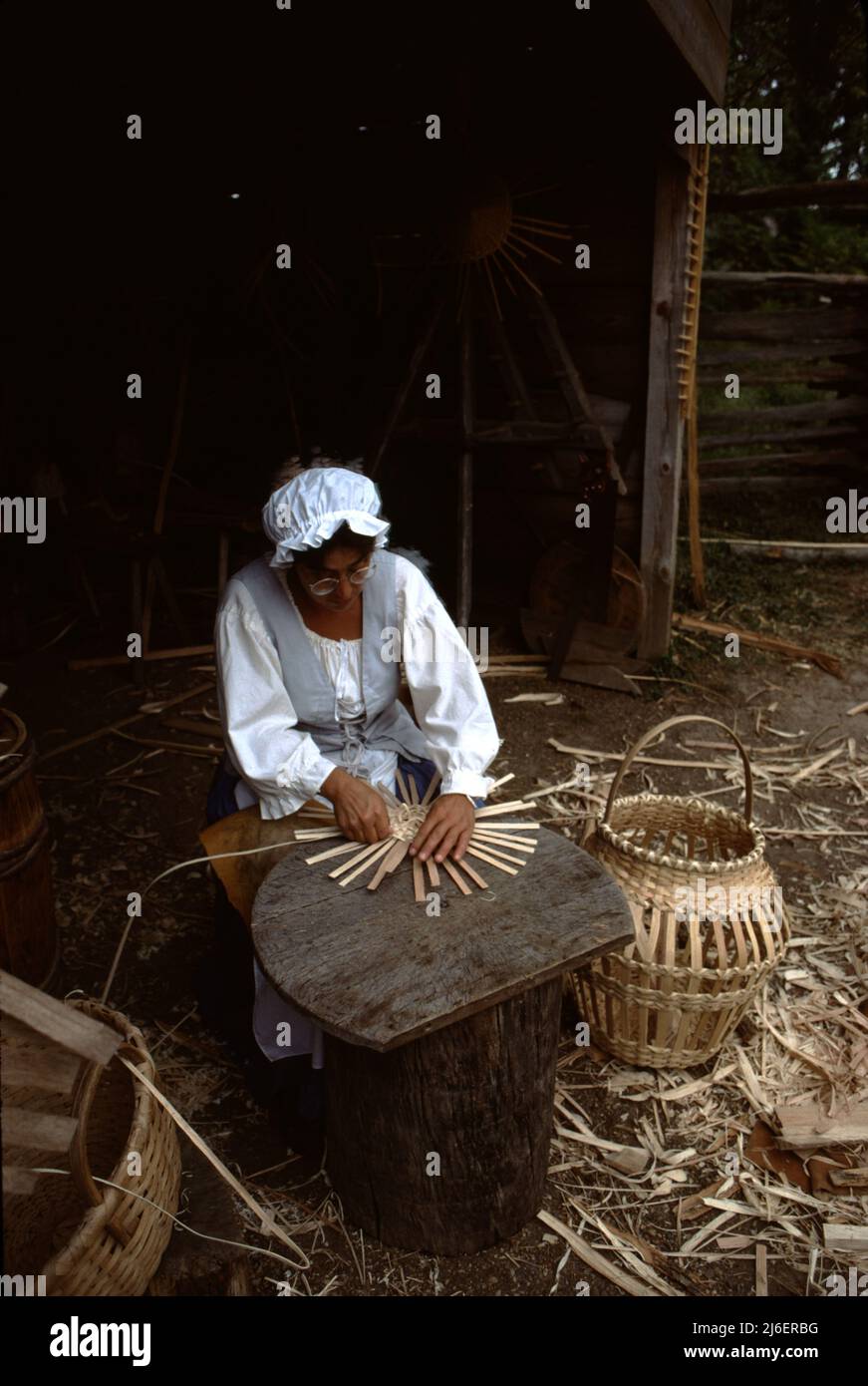 Colonial williamsburg basket weaver hires stock photography and images Alamy