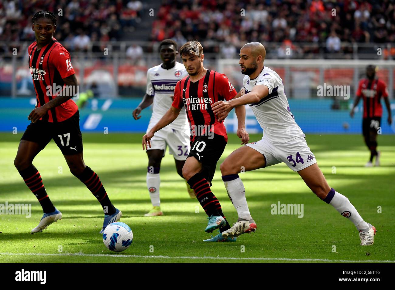 Milan beat Modena 5-0 in a friendly, Brahim, Leão, Tomori, Krunić