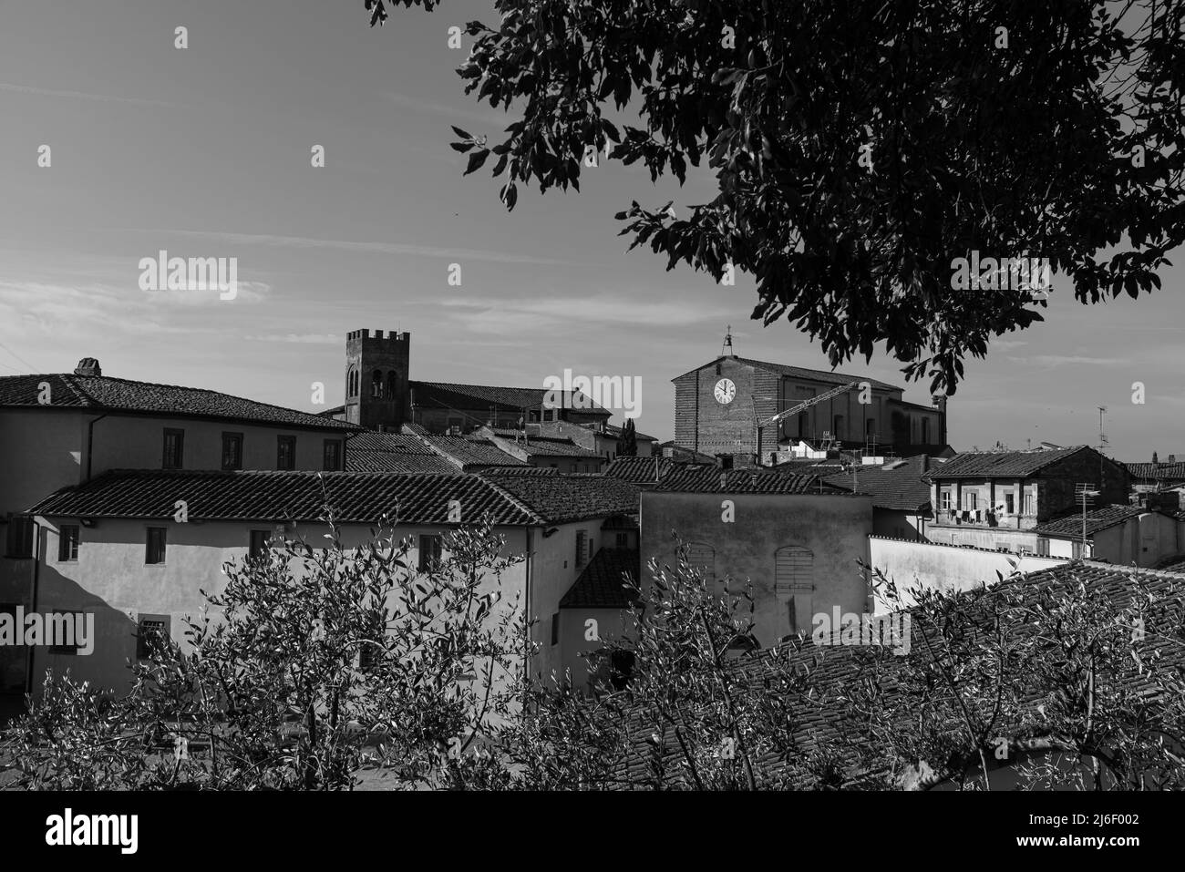 Fucecchio is an Italian town of 23,076 inhabitants in the metropolitan city of Florence in Tuscany, in the lower Valdarno. Stock Photo