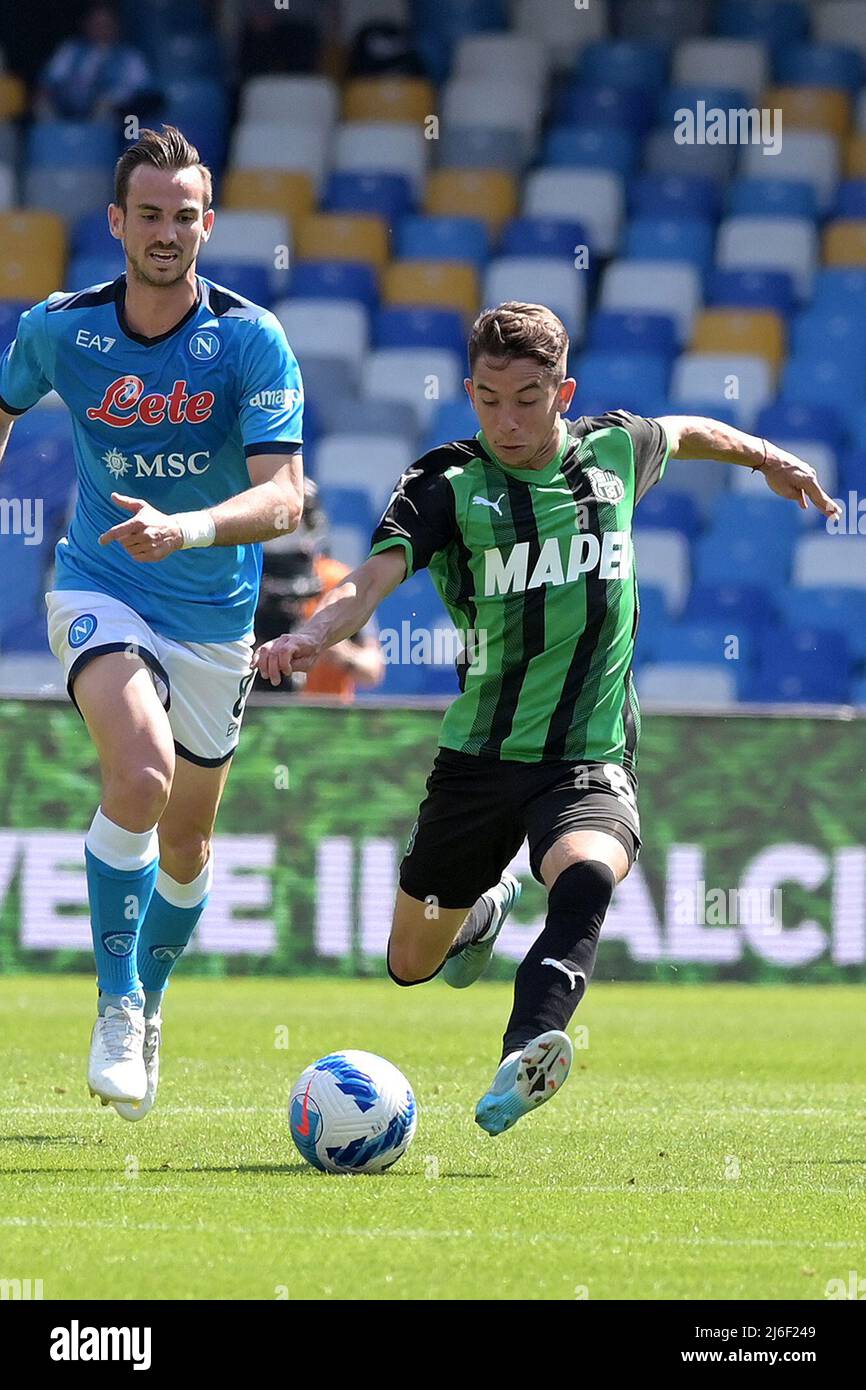 Lopez (Sassuolo) during SSC Napoli vs US Sassuolo, italian soccer Serie