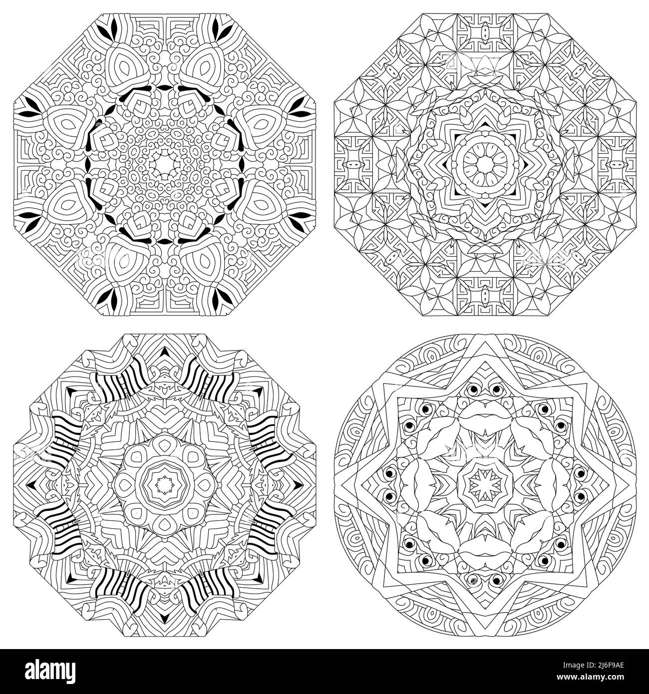 Adult coloring book Black and White Stock Photos & Images - Alamy