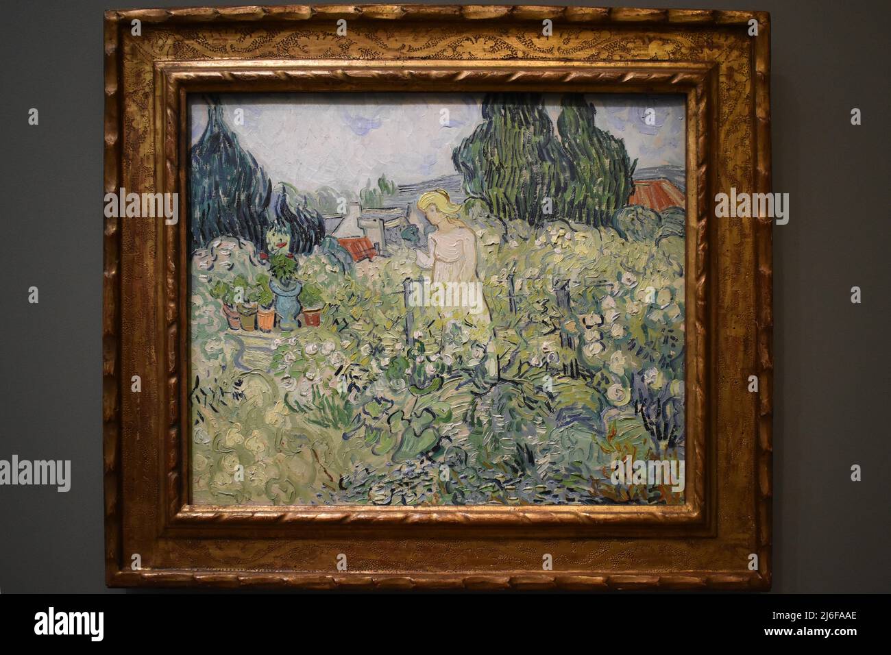 Vincent van Gogh. Mademoiselle Gachet dans son jardin a Auvers-sur-Oise.  1890. Musée d'Orsay Stock Photo - Alamy