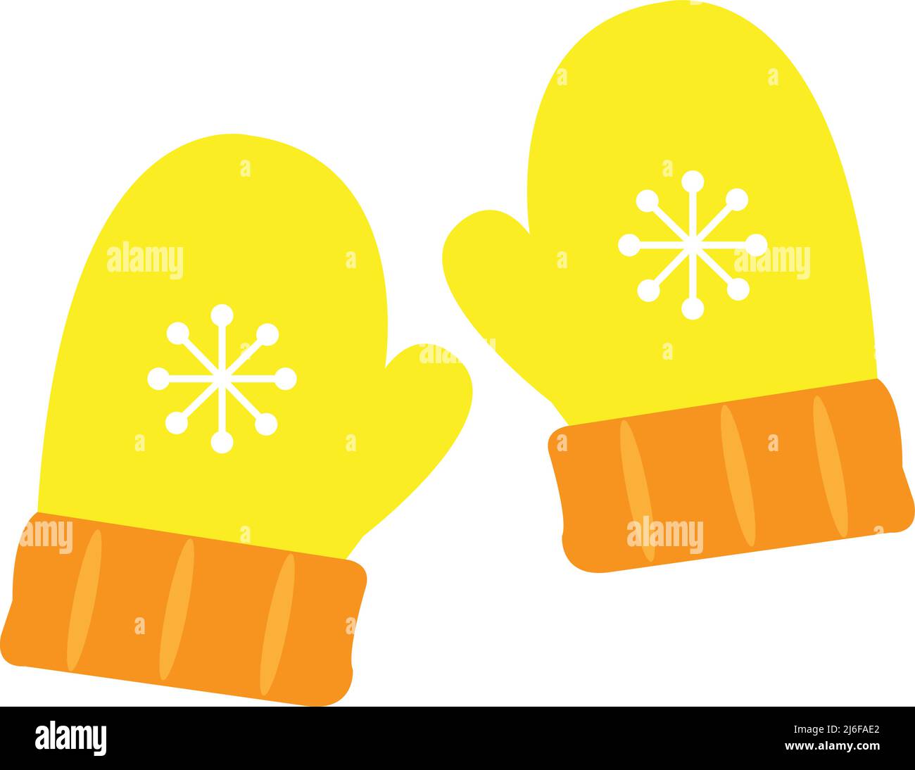 Mitten Vector illustration. Hand gloves image or clip art Stock Vector