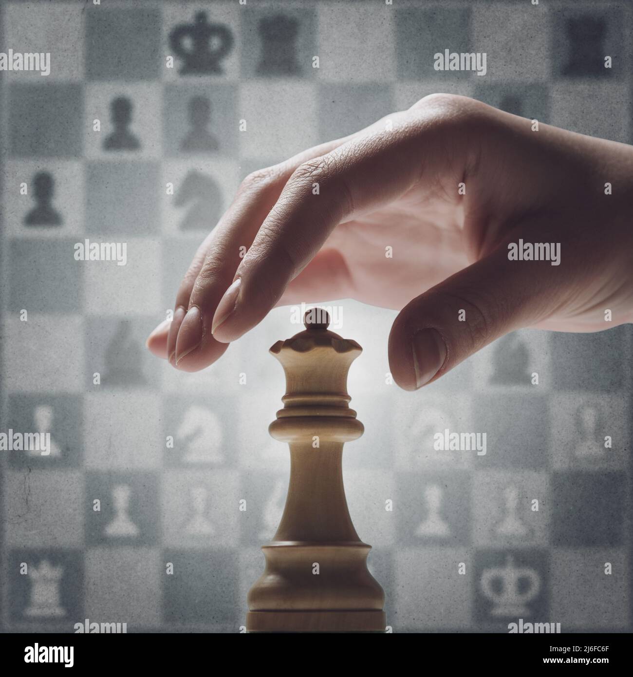 Blonde Caucasian Boy Thinking of a Next Chess Move Playing Chess. Strategy,  Planning Concept Stock Image - Image of queen, people: 207341503