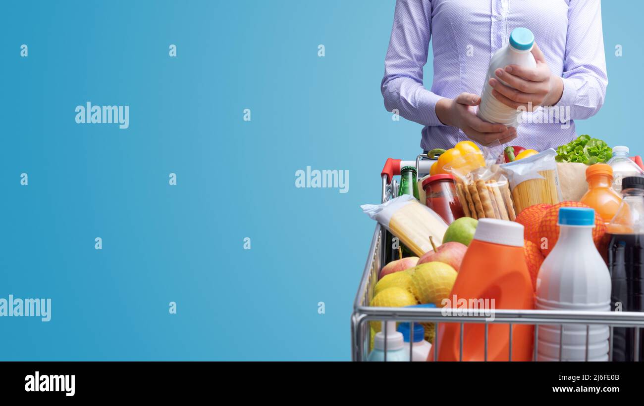 Consumer checking a product label hi-res stock photography and images ...