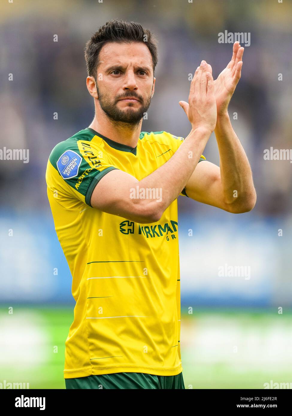 Sittard - Andreas Samaris of Fortuna Sittard during the match between Fortuna Sittard v Feyenoord at Fortuna Sittard Stadion on 1 May 2022 in Sittard, Netherlands. (Box to Box Pictures/Yannick Verhoeven) Stock Photo