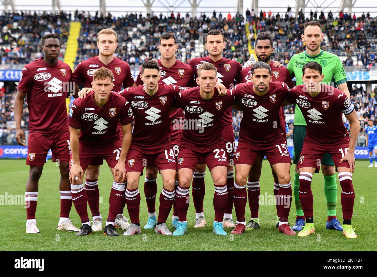 Line-up Torino FC during Empoli FC vs Torino FC, italian soccer